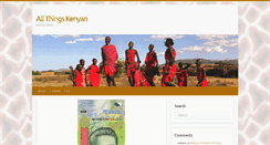 Desktop Screenshot of allthingskenyan.com